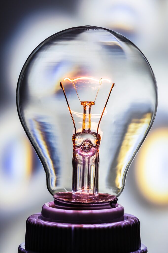 light bulb, incandescent, bulb